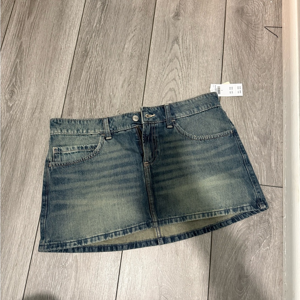 Hollister Blue Denim Mini Skirt